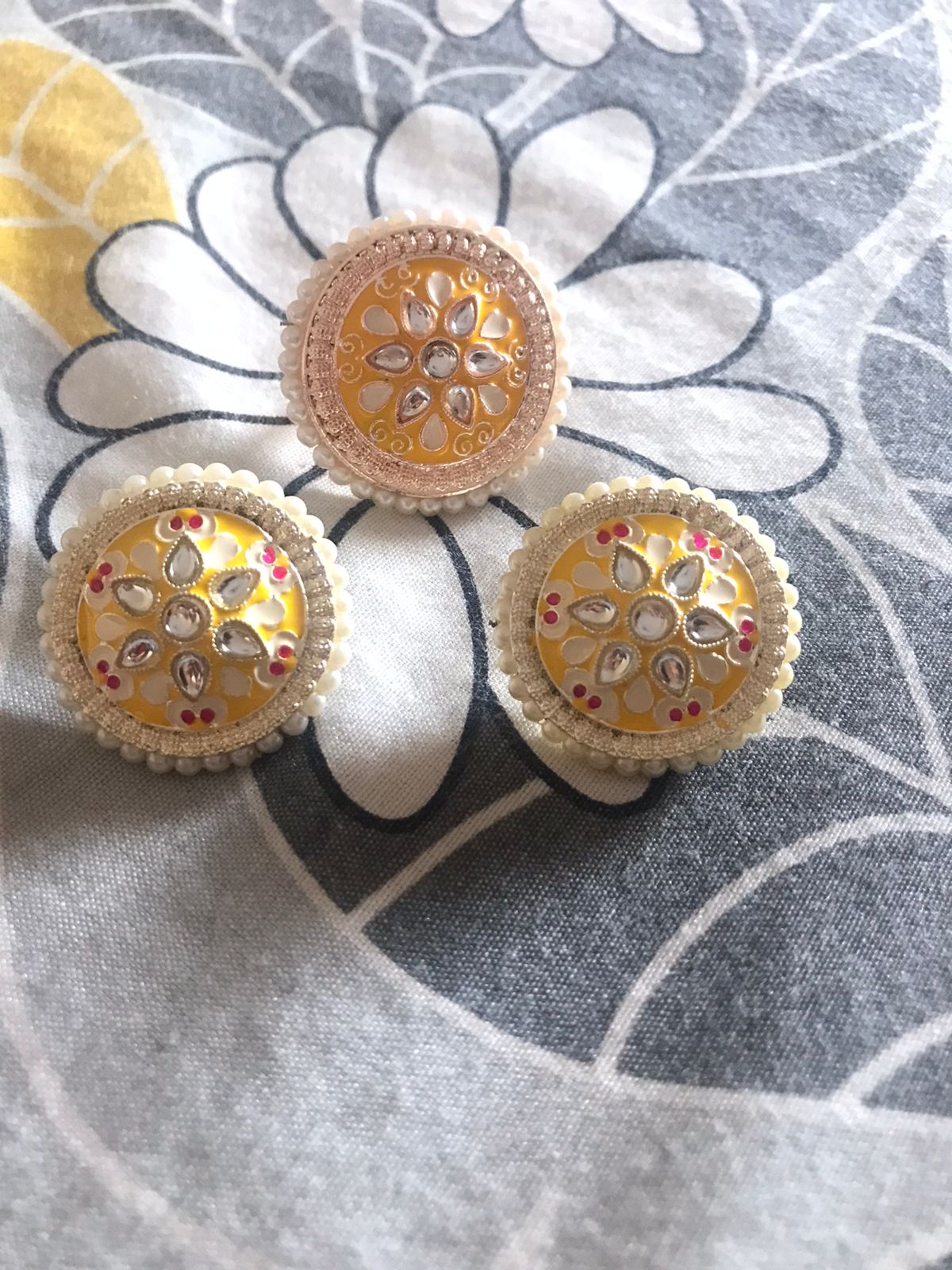 Earring and finger ring set