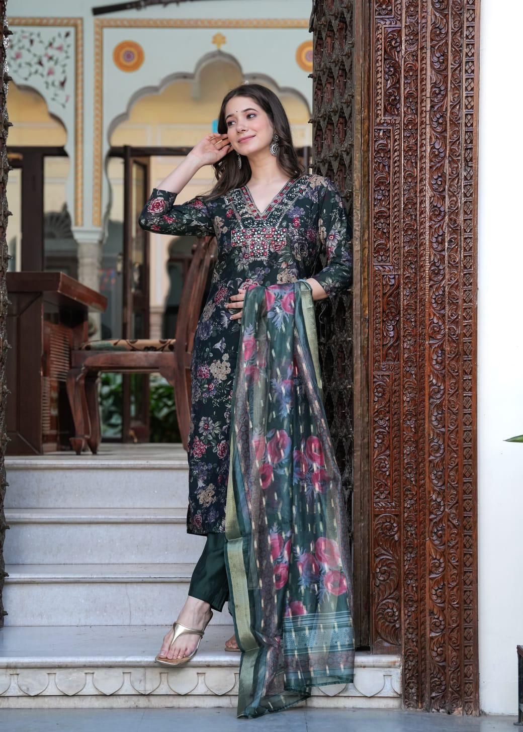 Kurta - Floral Kurta set