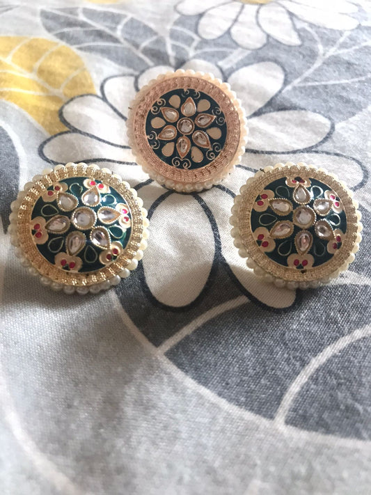 Earring and finger ring set